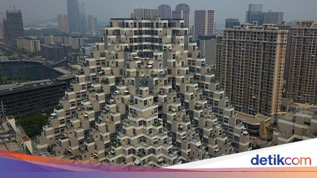 Dipengaruhi oleh Sawah, Apartemen Viral di China Ini Menyerupai Piramida